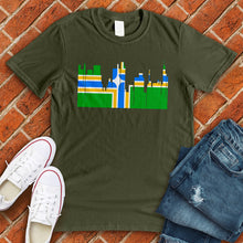 Load image into Gallery viewer, Portland Skyline Flag Tee