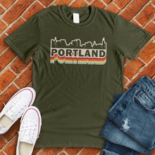 Load image into Gallery viewer, Retro Portland Skyline Tee