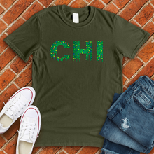 Load image into Gallery viewer, CHI Skyline Xmas Lights Tee
