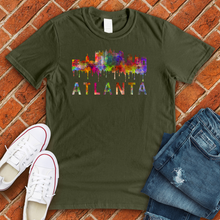 Load image into Gallery viewer, Atlanta Rainbow Splatter Tee