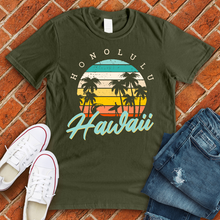 Load image into Gallery viewer, Honolulu Palm Trees Tee