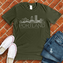 Load image into Gallery viewer, Portland Skyline Tee