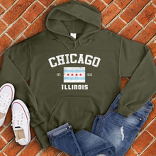 Load image into Gallery viewer, Chicago EST Flag Hoodie