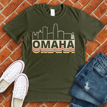 Load image into Gallery viewer, Retro Omaha Skyline Tee