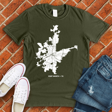 Load image into Gallery viewer, Fort Worth Map Tee