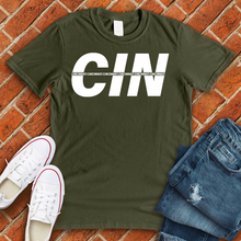 Load image into Gallery viewer, CIN Stripe Alternate Tee