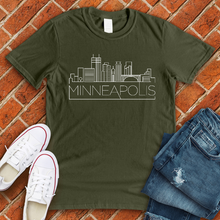 Load image into Gallery viewer, Minneapolis Skyline Tee