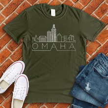 Load image into Gallery viewer, Omaha Skyline Tee