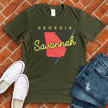 Load image into Gallery viewer, Vintage Savannah GA Tee