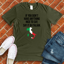 Load image into Gallery viewer, Say It in Italian Tee