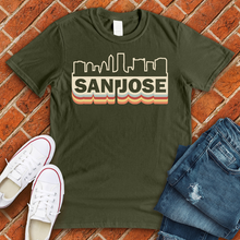 Load image into Gallery viewer, Retro San Jose Skyline Tee