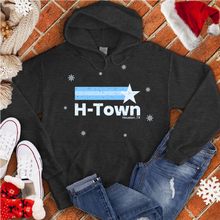 Load image into Gallery viewer, H town Snow Flake Shooting Star Hoodie