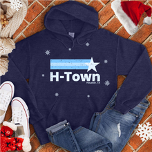 Load image into Gallery viewer, H town Snow Flake Shooting Star Hoodie