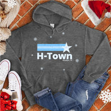 Load image into Gallery viewer, H town Snow Flake Shooting Star Hoodie
