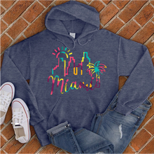 Load image into Gallery viewer, Miami Colorful City Hoodie