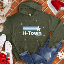Load image into Gallery viewer, H town Snow Flake Shooting Star Hoodie