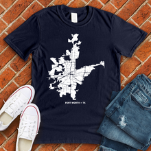 Load image into Gallery viewer, Fort Worth Map Tee
