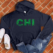 Load image into Gallery viewer, CHI Skyline Xmas Lights Hoodie