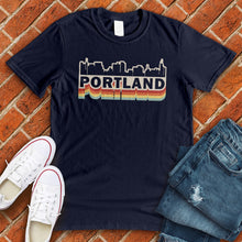 Load image into Gallery viewer, Retro Portland Skyline Tee