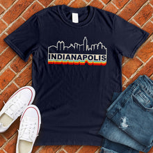 Load image into Gallery viewer, Retro Indianapolis Skyline Tee