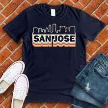 Load image into Gallery viewer, Retro San Jose Skyline Tee