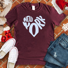 Load image into Gallery viewer, New York Snow Heart Tee