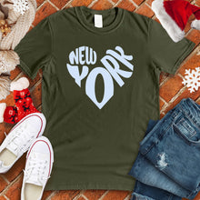 Load image into Gallery viewer, New York Snow Heart Tee