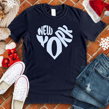 Load image into Gallery viewer, New York Snow Heart Tee