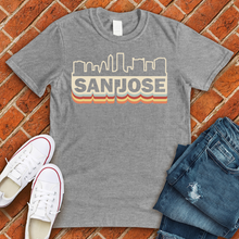 Load image into Gallery viewer, Retro San Jose Skyline Tee