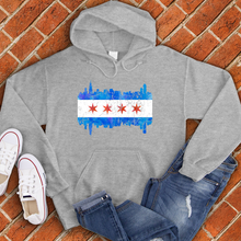 Load image into Gallery viewer, Chicago Skyline Flag Hoodie