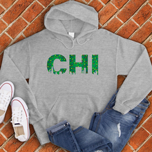 Load image into Gallery viewer, CHI Skyline Xmas Lights Hoodie