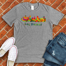 Load image into Gallery viewer, Neon Baltimore Skyline Tee
