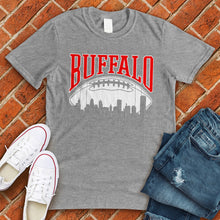 Load image into Gallery viewer, Buffalo Skyline Football Tee