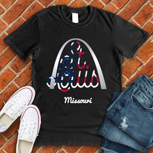 Load image into Gallery viewer, ST Louis Arch Flag Tee