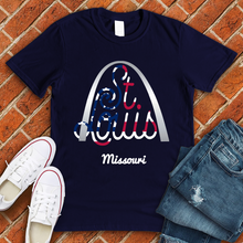 Load image into Gallery viewer, ST Louis Arch Flag Tee