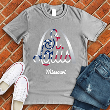 Load image into Gallery viewer, ST Louis Arch Flag Tee