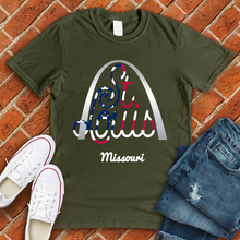 Load image into Gallery viewer, ST Louis Arch Flag Tee