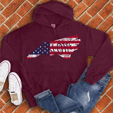 Load image into Gallery viewer, Charlotte American Flag State Hoodie