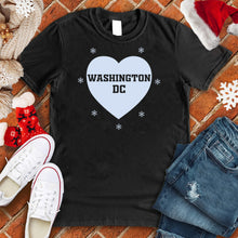 Load image into Gallery viewer, Washington DC Snowflake Heart Tee