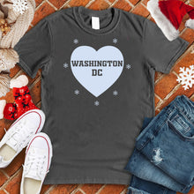 Load image into Gallery viewer, Washington DC Snowflake Heart Tee