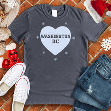Load image into Gallery viewer, Washington DC Snowflake Heart Tee