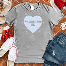 Load image into Gallery viewer, Washington DC Snowflake Heart Tee