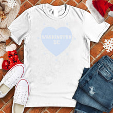 Load image into Gallery viewer, Washington DC Snowflake Heart Tee