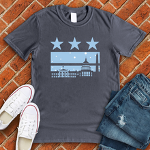 Load image into Gallery viewer, Washington DC Snow Flag Tee