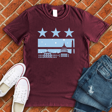 Load image into Gallery viewer, Washington DC Snow Flag Tee