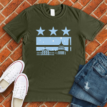 Load image into Gallery viewer, Washington DC Snow Flag Tee