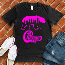 Load image into Gallery viewer, Neon Chicago Bear Tee