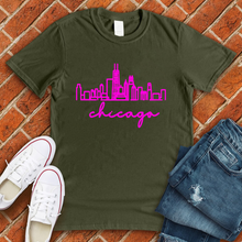 Load image into Gallery viewer, Chicago Skyline Tee