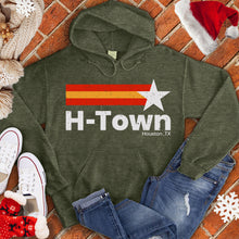 Load image into Gallery viewer, H-Town Star Stripes Xmas Hoodie