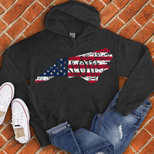 Load image into Gallery viewer, Charlotte American Flag State Hoodie